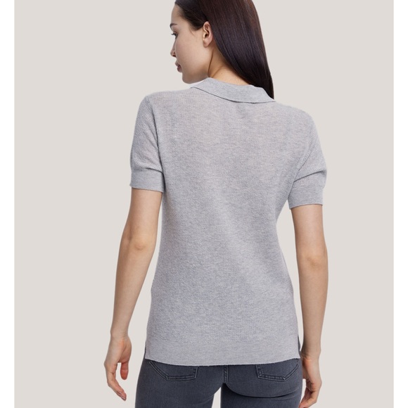 Gentle Herd Short-Sleeve Pure Cashmere Polo - Picture 4 of 12